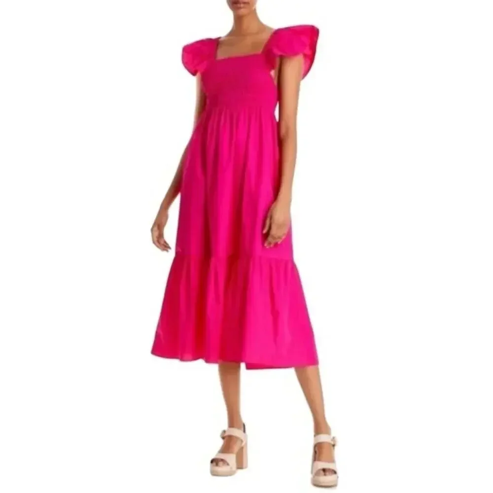 Jason‎ Wu fuchsia Maxi Dress Size L NWT